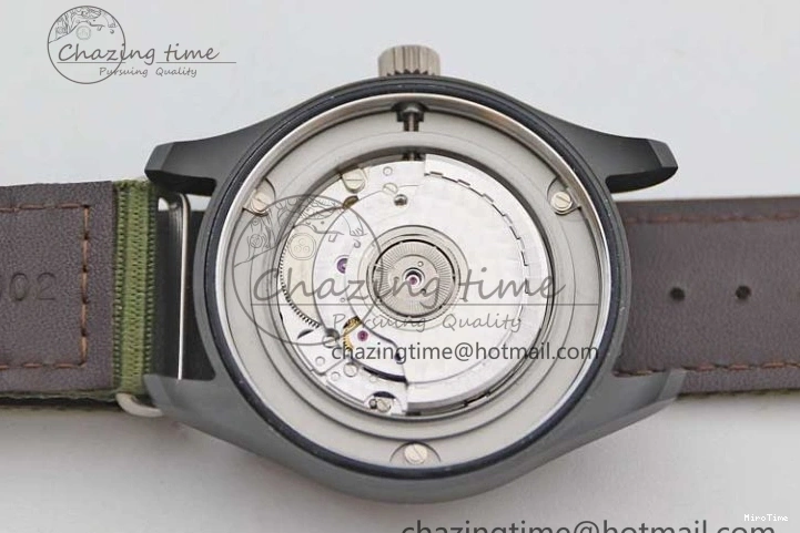 MIROTIME 0304 Packable Mark XVIII ‘TOPGUN SFTI’ Ceramic M+F Best Edition Black Dial on Green Nylon Strap 7048